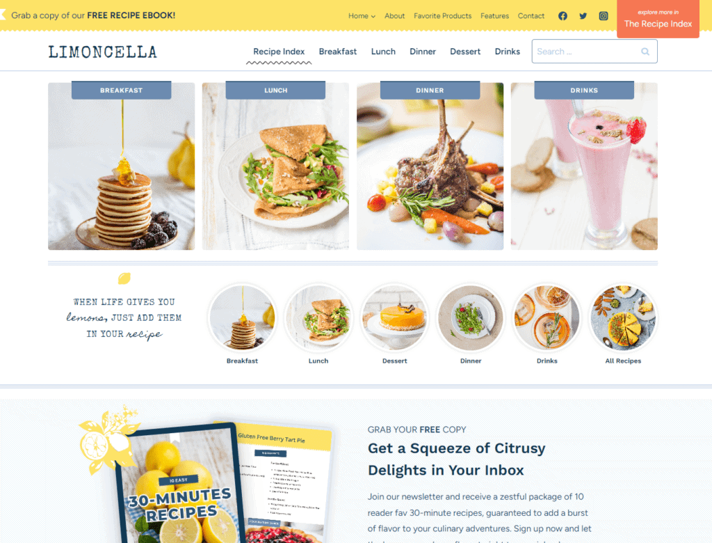 limoncella homepage option 1