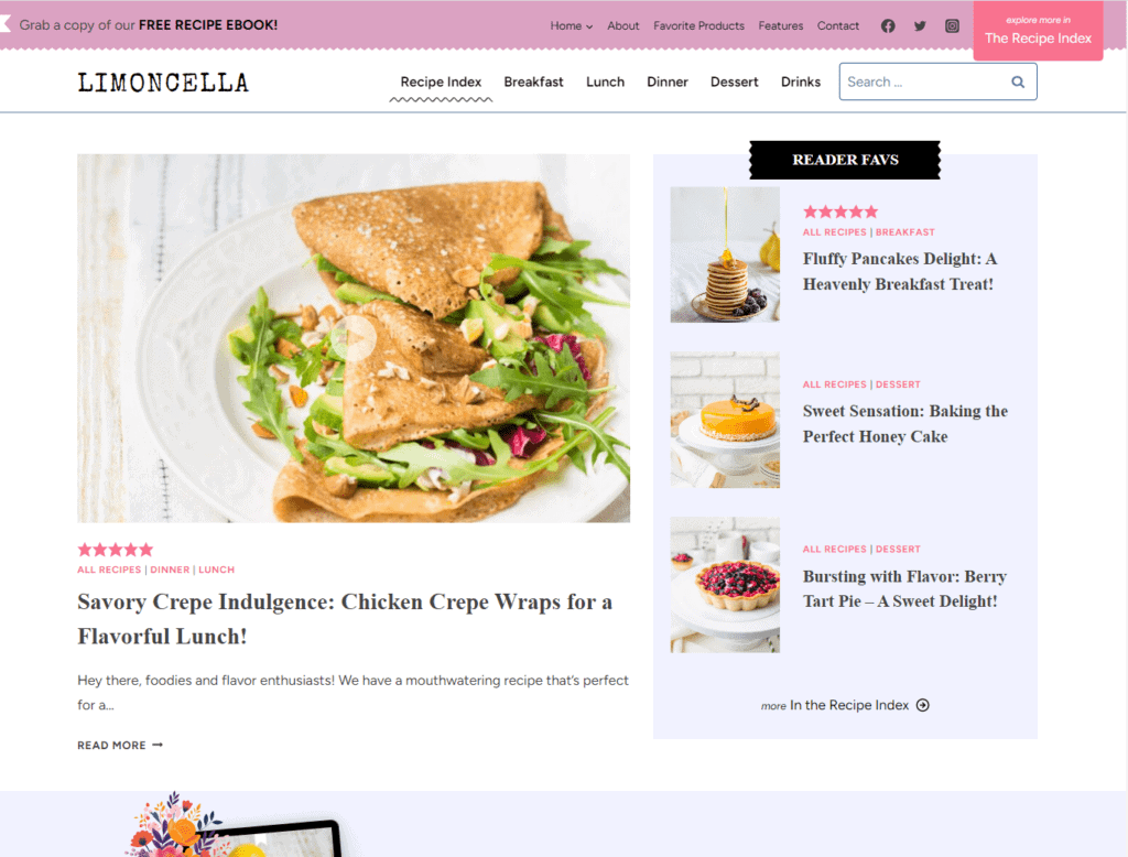 limoncella homepage option 2